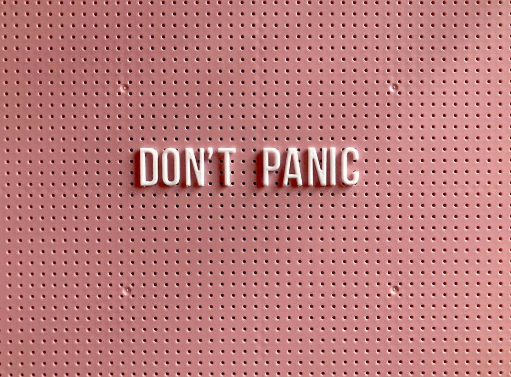 Don't panic (quote)